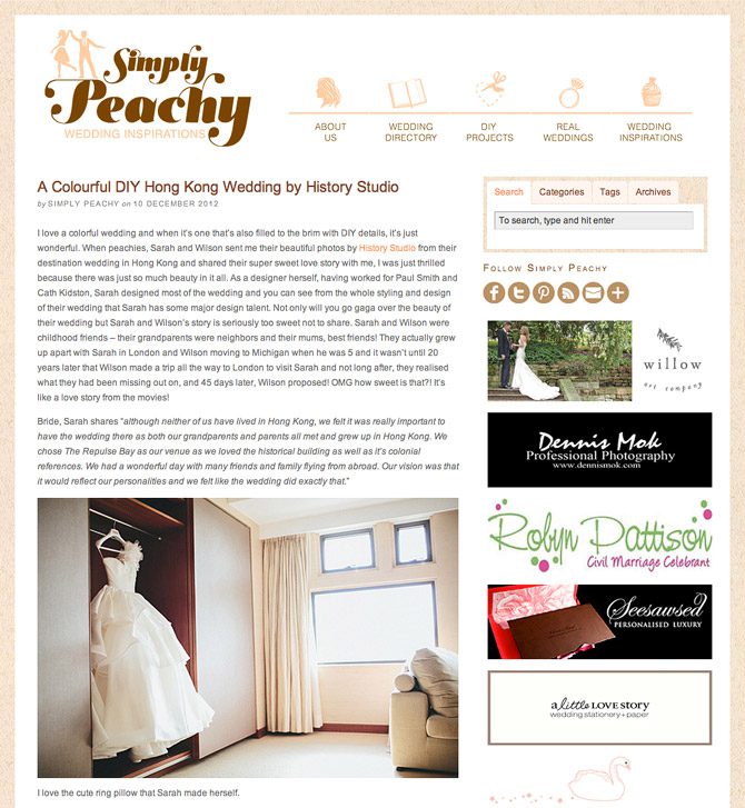 simply peachy wedding blog